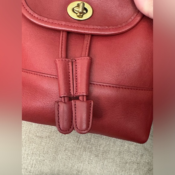 Vintage Coach Day Pack - Red Regular Size - EXCELLENT CONDITION C6C-9960 - Picture 7 of 10